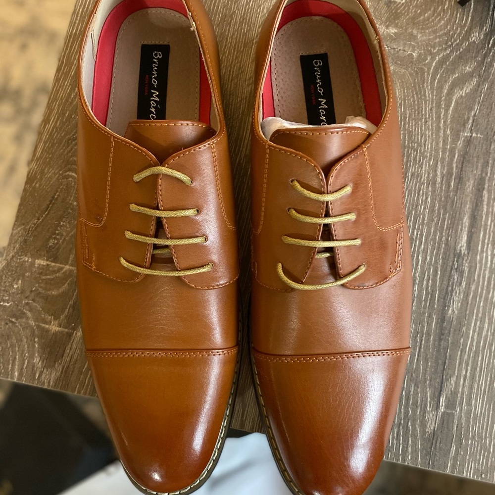 Bruno Marc Mens Leather Dress Shoes